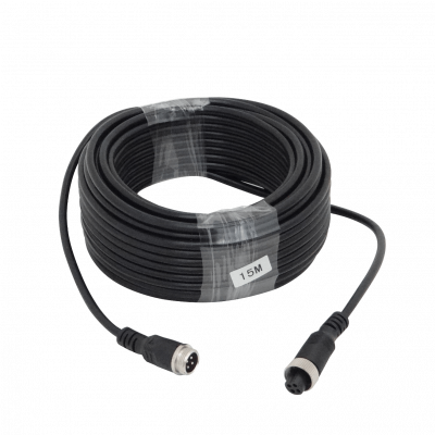 GX12-4-15M Cable 15mt GX12-4pin Macho-Hembra Aviacion