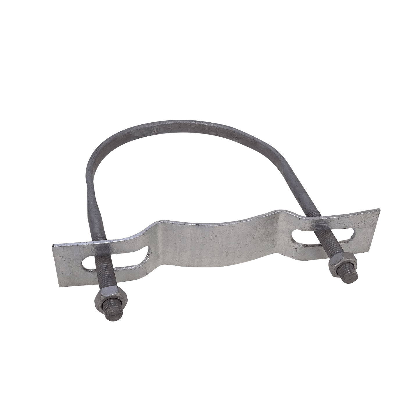 KTL0160 Clamp 118-162mm Soporte Galvanizado para Poste Redondo Tuercas-23mm
