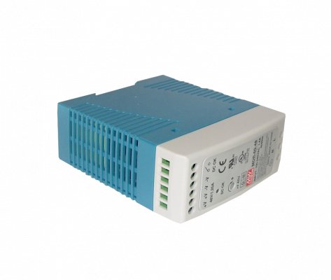 MDR-60-48 MEANWELL Fuente de Alimentación 48VDC 60W 1,25A Ajustable Ancho 42mm Riel DIN