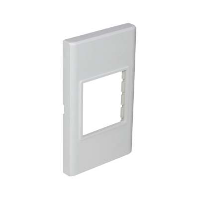 FQ2 2-Módulos Placa de Pared 120x70mm Blanca Marco Multimedia LY-116