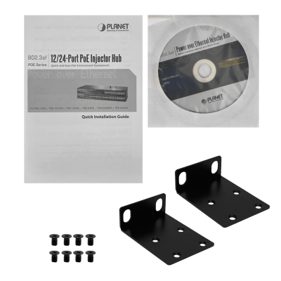 POE-2400G PLANET Concentrador-PoE Gigabit 24-Inyectores Administrable-LAN 440W 802.3at/af 48-RJ45