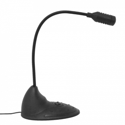 MIC-35 Micrófono de Escritorio con Conector 3,5mm Macho, Base y Cable de 130cm YW2001M