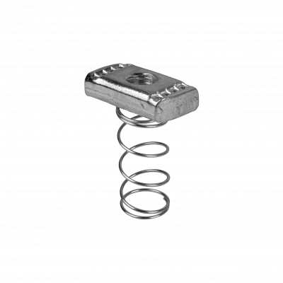 TUER-12 Tuerca con muelle rosca interna 1/2 pulgada para fijación en perfil 42x42mm