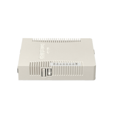 CRS106-1C-5S-LIQ USADO MIKROTIK L5 Conmutador de 5 Puertos SFP más 1 Puerto SFP Combinado con PoE, Puerto de Consola, Conectividad por Fibra Óptica e Interfaz Administrativa Integrada