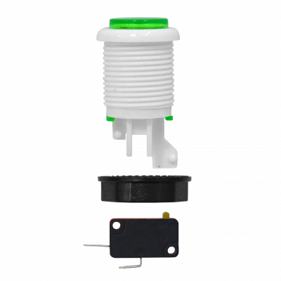BOTON-VERDE Verde Arcade Interruptor Pulsador 27mm NA N/A 2-pin