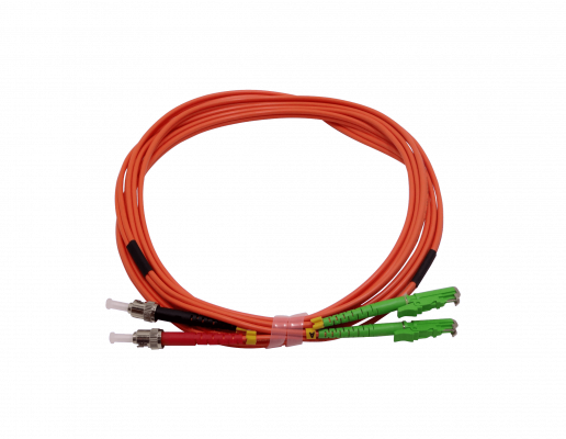 JFMDT3. 3mt E2000/APC-ST/UPC OM1 MultiModo MM Duplex Jumper Fibra 62.5/125um