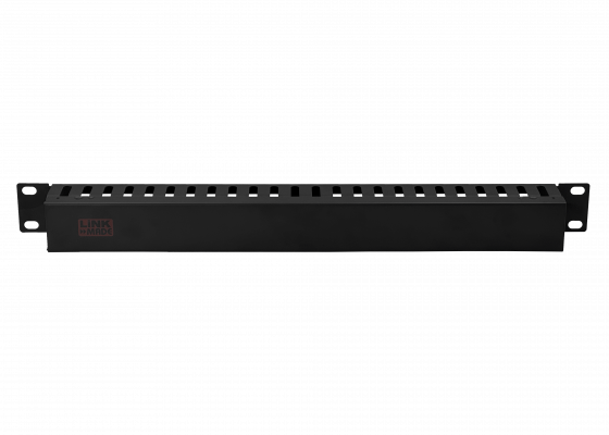 RAD-1M 1U-45mm Canaleta metálica para rack organizadora de cables negra profundidad 48mm