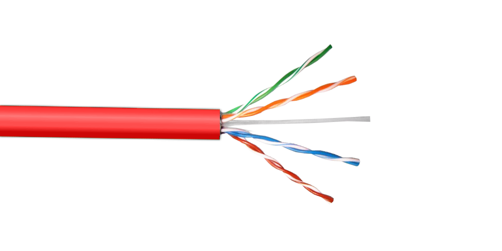 CBL-UR3 LINKMADE BOBINA UTP ROJO CAT5E COBRE 300 METROS CONDUCTOR ÚNICO