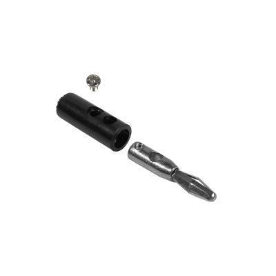 BANANA-N Conector Negro tipo Banana de 4mm Macho y Hembra modelo J072