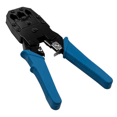 HT-315 Tenaza de Engaste RJ11 RJ45 RJ12 RJ9 con Desforradora e Insertadora de Impacto integradas