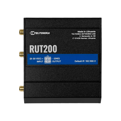RUT200 TELTONIKA EU 4GLTE 3G 1-Tarjeta SIM Enrutador 2-.SMA 1-RPSMA LAN WAN 2,4GHz 9-30V