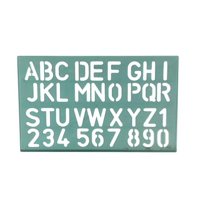 NORMOG Plantilla de Estarcir Plástica Letras y Cifras 30mm 150x240x2mm