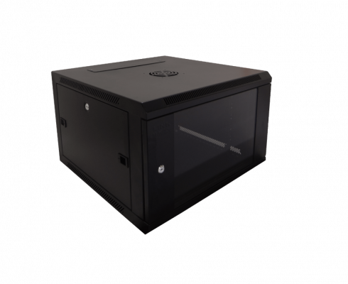 RK06-6L LINKMADE 60CM-FONDO 6U GABINETE RACK PARED NEGRO