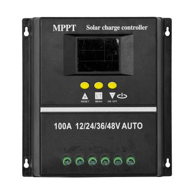 REG100A 12/24/36/48V 100A FV-100V Regulador Carga MPPT Solar 2-USB-A