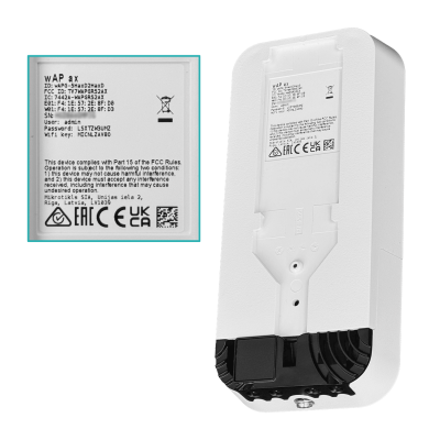 WAP-AX MIKROTIK AX3000 2-1000(PoE-entrada) 2,4/5GHz incluye-24V 7dBi wAPG-5HaxD2HaxD