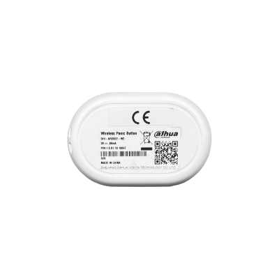 ARD822 DAHUA Transmisor portátil de emergencia inalámbrico a 868 MHz, incluye batería CR2032, grado de protección IP54, requiere concentrador de alarmas.