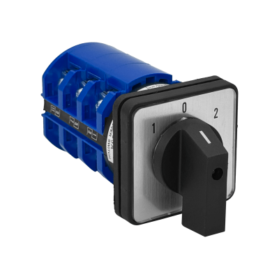 LW28-63 Seccionador 3-Fases 1-0-2 63A 660V 3-posiciones Selector 64x64mm D-90mm