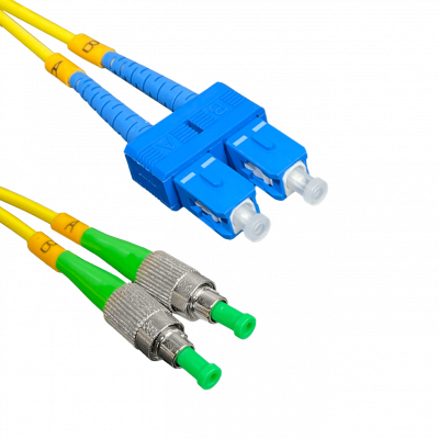JFSCH1 1mt SC/UPC-FC/APC Monomodo SM Dúplex Cable Puente Fibra 9/125um 3mm