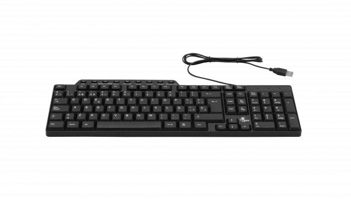 TECLADO-USB XTECH Teclado QWERTY USB Cable-120cm Negro 41x13x2cm XTK-160S