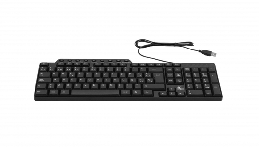 TECLADO-USB XTECH Teclado QWERTY USB Cable-120cm Negro 41x13x2cm XTK-160S