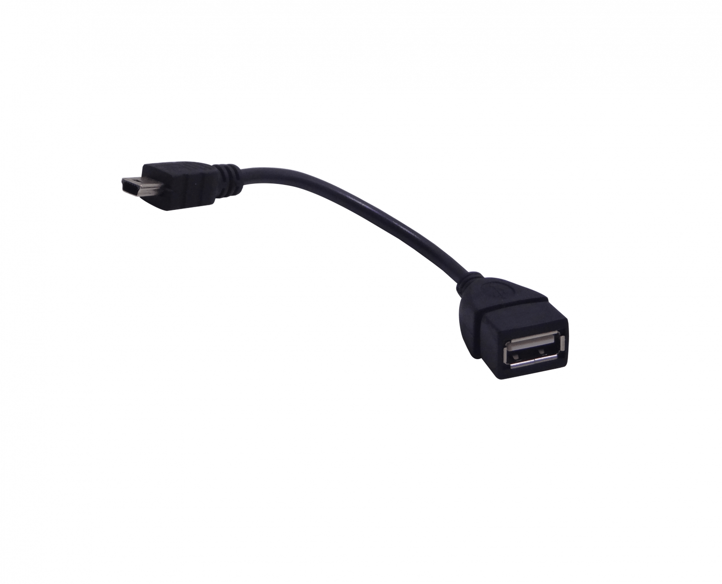 USBABH Conector OTG USB2.0 de 0,1 metros con interfaz A-H de 5 pines a mini/B macho