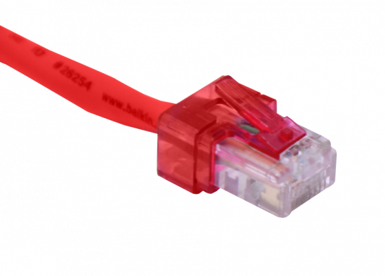 RJC-CR LINKMADE Tapa Protectora Reparadora RJ45 Color Rojo en Empaque de 10 Piezas