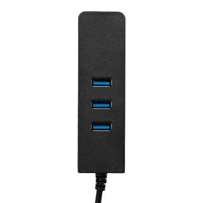 GENLANHUB3 Concentrador de 3 Puertos 1xUSB3.0-A 1xRJ45-LAN-Ethernet 10/100Mbps Win Mac Linux
