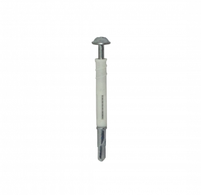 DRY12 Placa de Yeso-Cartón de 12mm con fijación de Taco-Tornillo M6.3x58mm Autoperforante en paquete de 25 piezas
