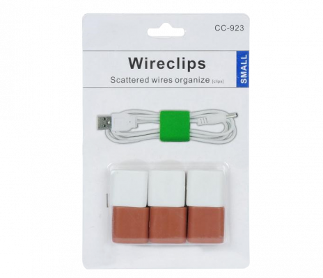 CLIP Paquete-4-Pinzas Organizadoras para Sujeción de Cables