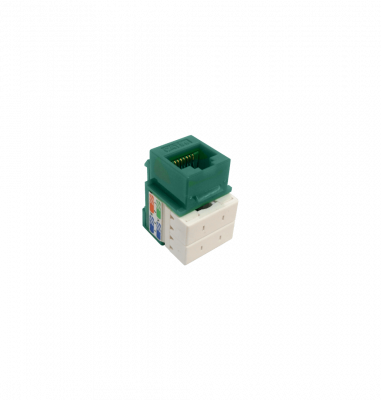 KP5VL LINKMADE Verde Cat5E U/UTP Punchable Keystone Conector Hembra RJ45