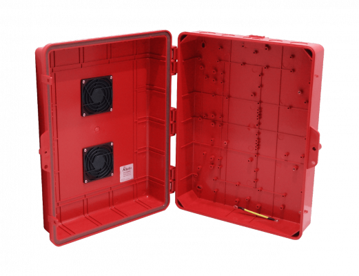 NP171406RV ALTELIX Ventilada Carmesí 432x355x152mm IP55 Cofre Exterior NEMA3 PC+ABS
