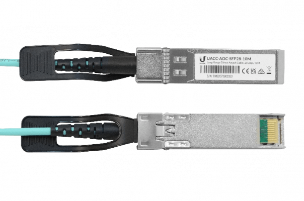 UA2-10 UBIQUITI 10m SFP28-25Gbps Cable 3mm Fibra-MM Directo UACC-AOC-SFP28-10M