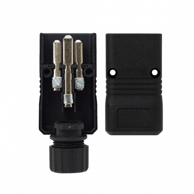 DMV Conector Volante Macho C20 Negro de 16A para Sistemas UPS de Alta Potencia