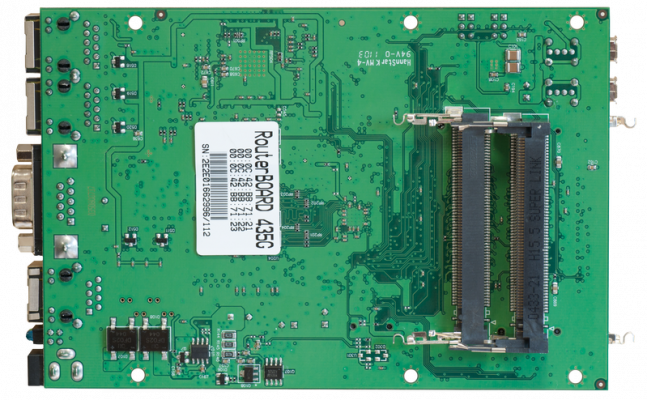 RB435G MIKROTIK RouterBoard 256MB 680MHz 5 MiniPCI 3 puertos 1000 2 USB microSD