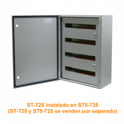 ST-725 TIBOX Chasis Interno Metálico 643x428mm con 4 Rieles DIN de 43cm para Tablero ST5-725 MDST75