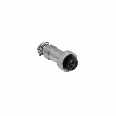 GX12HV-5 Conector Hembra Volante de Aviación Tipo GX12 de 5 Pines para Soldar