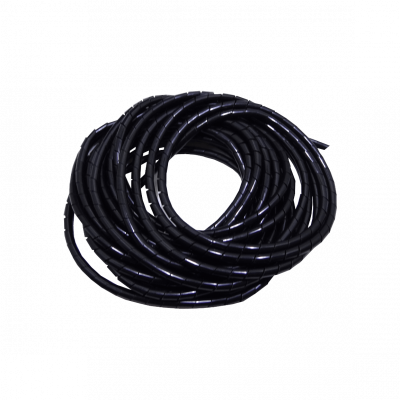 KS-12N Polietileno Negro 12 metros 12/15/0,85mm Enrollable Organizador de Cables