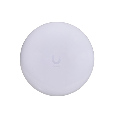WAVE-PICO UBIQUITI Antena de radioenlace con ganancia de 28 dBi en banda de 60 GHz y 9 dBi en 5 GHz, velocidad de 1 Gbps full-dúplex, alimentación PoE pasiva de 48 V incluida, alcance de hasta 1 km, diámetro de 152 mm.