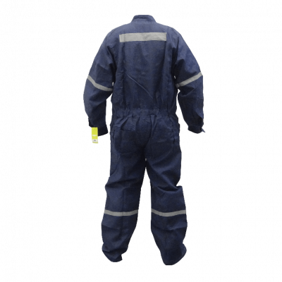 OVEROL-XXLA Overol Talla XXL Azul Altura 180cm 50/52 en Popelina de Poliéster con Bandas Reflectantes