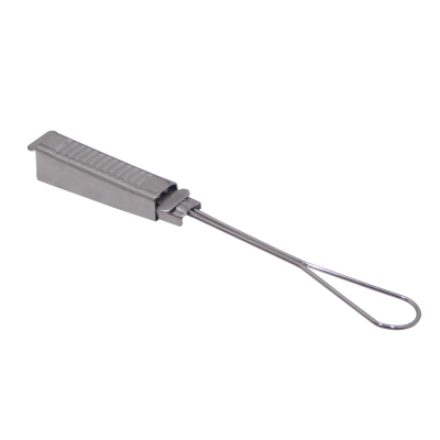 MORDAZA-DROP Abrazadera de Retención 20cm para Cable Drop de Fibra Óptica en Poste 17x18mm 3-unidades