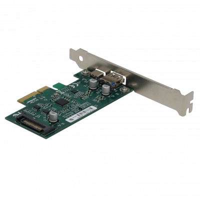 PCIE-USB31 LRLINK PCIe-x4 2-Puertos USB3.1 Tipo-C+Tipo-A Adaptador PCI Express Chipset ASM1142 10gbps