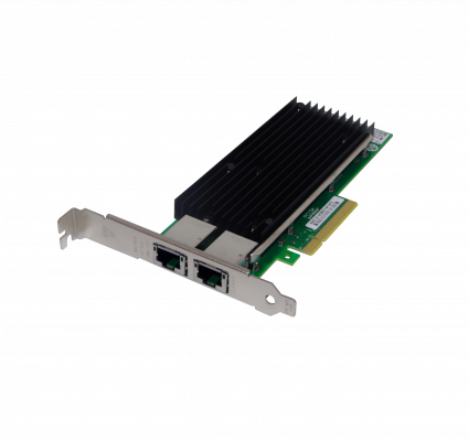 PCIE-10G2. LRLINK Tarjeta de Red para Servidor 10gbps 2 Puertos 10G-RJ45 PCIe x8 2.0 Intel X540