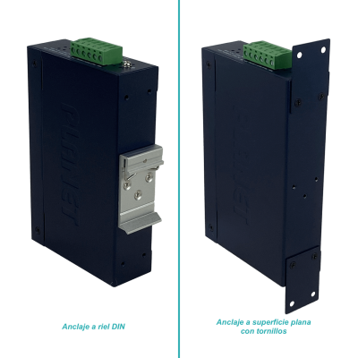 IGS-620TF PLANET 4 Puertos 1000 2 Puertos SFP Conmutador Industrial no Gestionable Carril DIN 12-48VDC 24VAC
