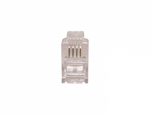 RJ9-10U 10 Piezas RJ9 RJ10 RJ22 Macho 4P4C-7,7mm Conector para Auricular Crimpable