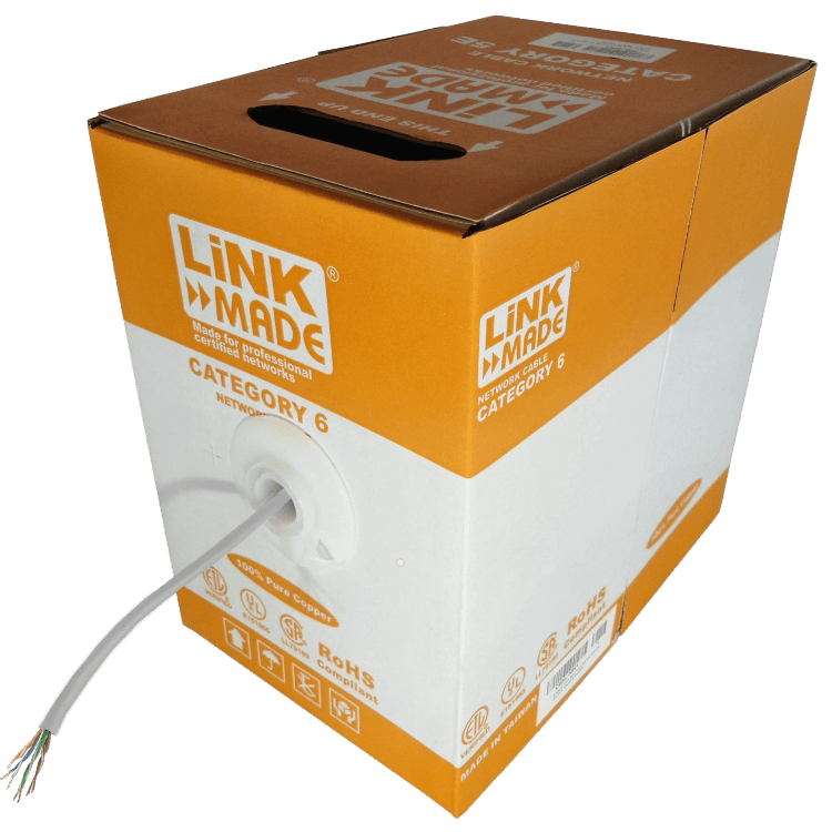 CB6L-MG3 LINKMADE UTP GRIS CAT6 CABLE MULTIHILO 300M COBRE