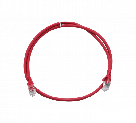 C6AR-10 LINKMADE Cable de Parcheo Multifilar Cat6a U/FTP Rojo LSZH de 1 metro Inyectado