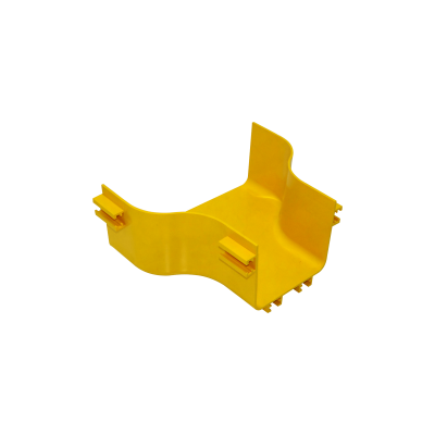 CCA-240-U1 Reductor Amarillo de 240x100 a 120x100mm Material PC+ABS Libre de Halógenos LSZH Conector Macho