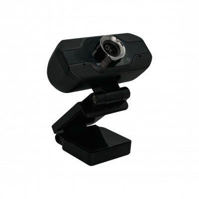 WEBCAM Cámara Web con Resolución Full HD 1080p, Micrófono Incorporado, Enfoque Automático, Interfaz USB-A 2.0, Compatible con MAC, Windows y Linux