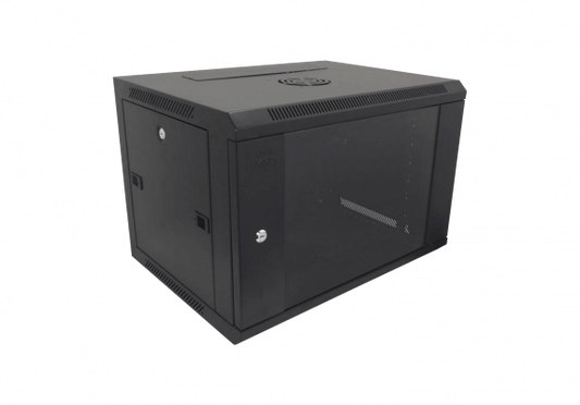 RK07-4L LINKMADE gabinete de pared para rack de 7 unidades, color negro, con 45cm de profundidad