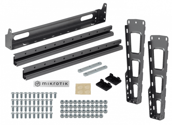 SR-10U MIKROTIK Rack Simple Negro 2-Postes 507mm-Altura Desmontable SR-10U